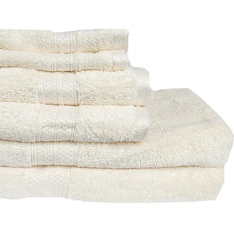 6 Piece Bamboo & Cotton Bath Set