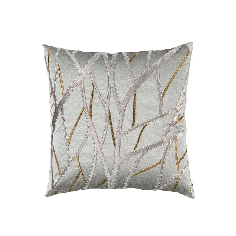 Twig Pewter Pillow by Lili Alessandra