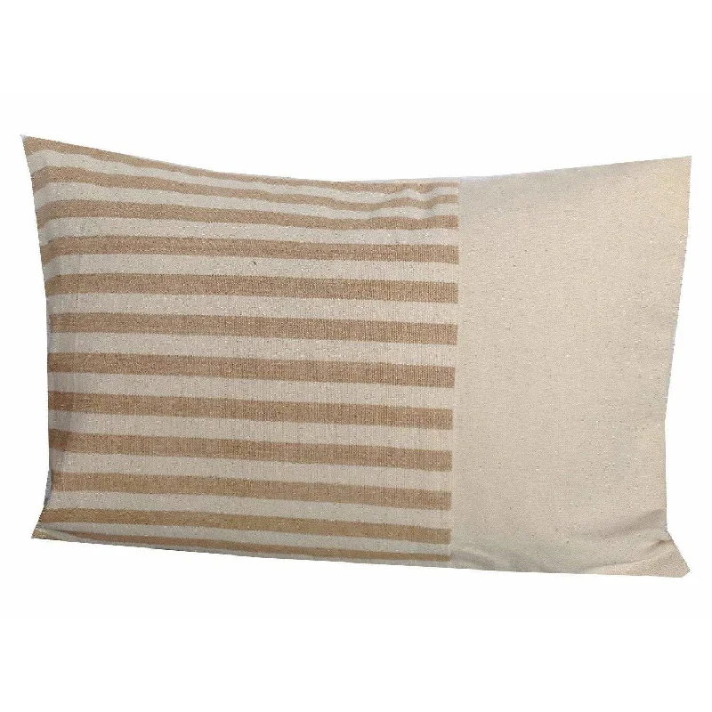 Farmhouse Pillows, Stripes Block Pillow cover 12x18