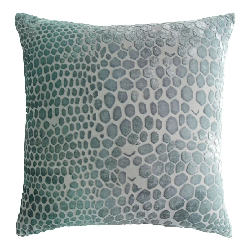 Jade Snakeskin Velvet Pillows by Kevin O'Brien Studio