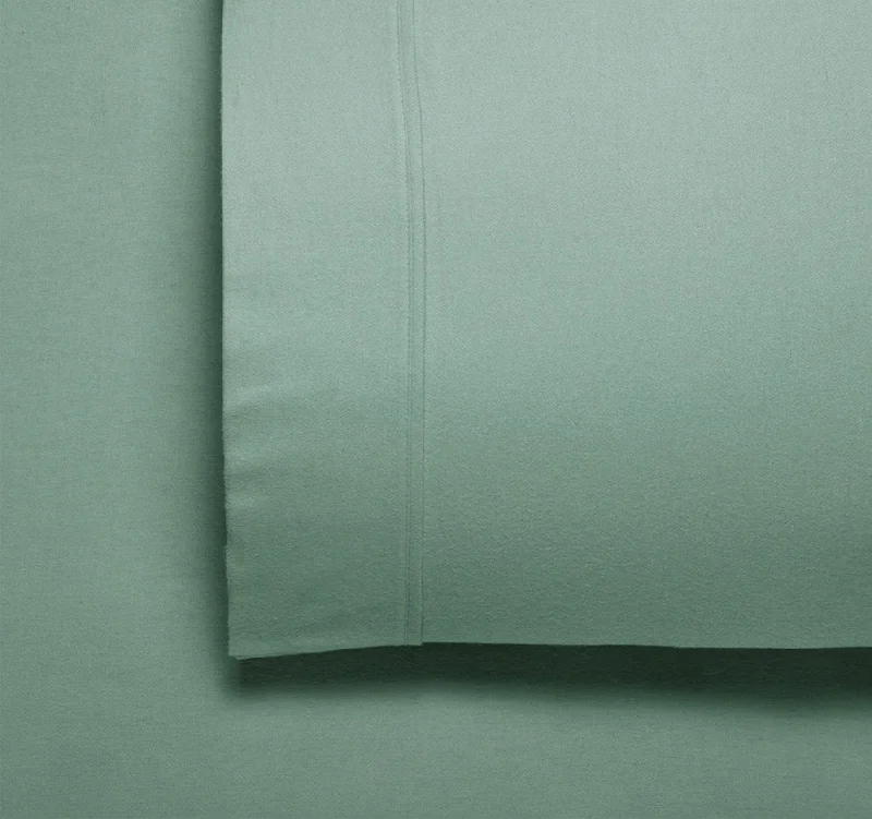 Fletcher Flannelette Mega Sheet Set Range Sage