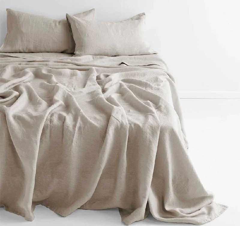 Emile Fitted or Flat Sheet Range Natural