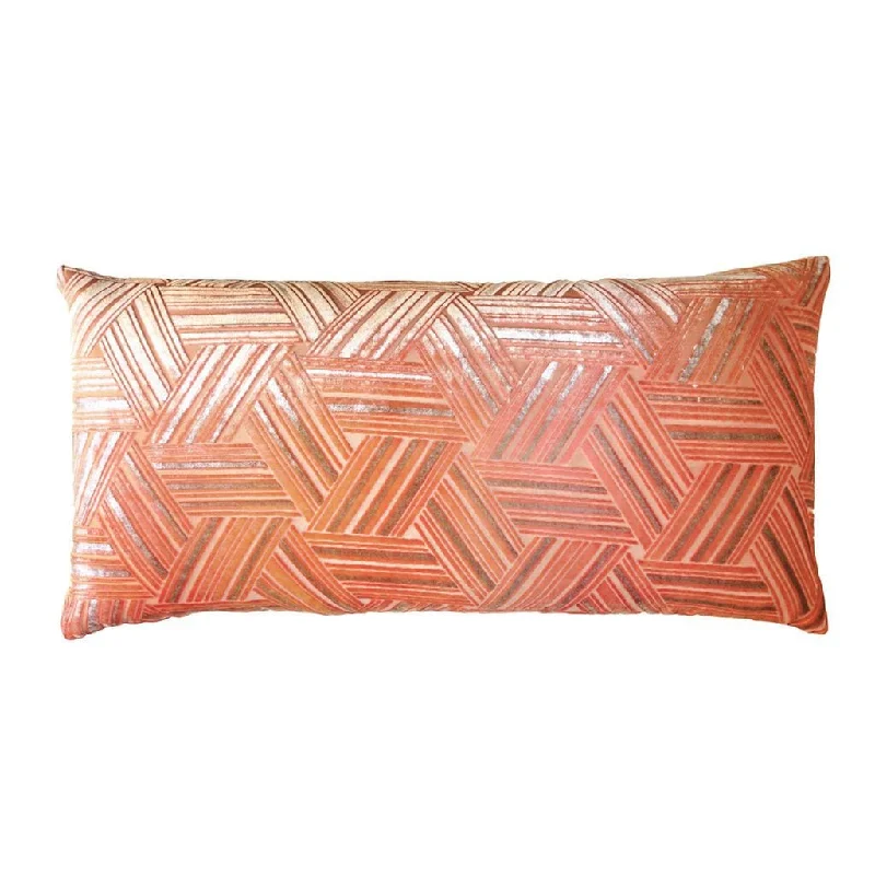 Mango Entwined Velvet Pillow by Kevin O'Brien Studio