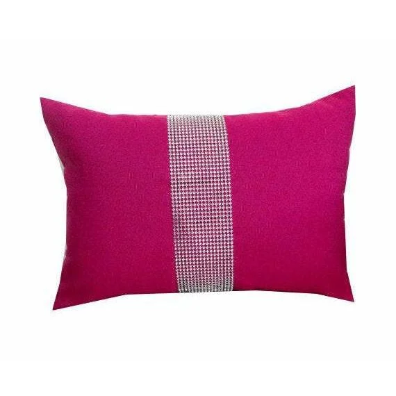 Pink Lumbar Pillows, Fuchsia Bedrom Pillows, Throw pillows 12x16,