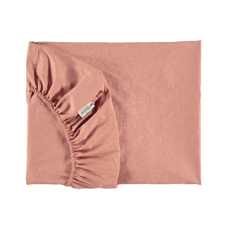 nobodinoz Fitted Sheet Single Dolce Vita Pink