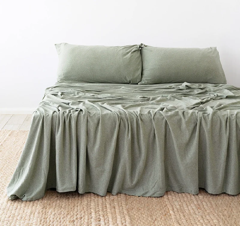 Bed T Organica Sheet Set Range Sage