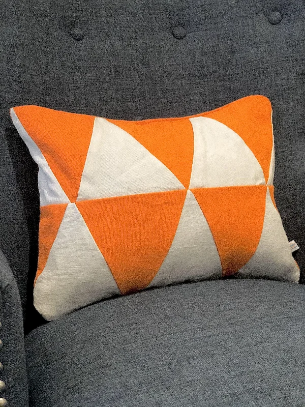 Upcycle Orange Decor, Orange Lumbar Throw pillows