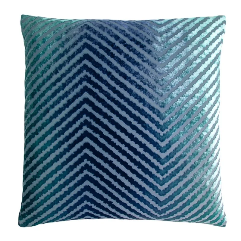 Shark Chevron Velvet Pillows by Kevin O'Brien Studio