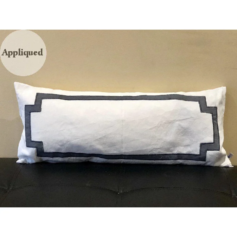 Long Lumbar White Pillows, Sofa Pillows