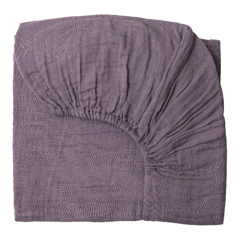 Numero 74 Fitted Sheet Plain Dusty Lilac