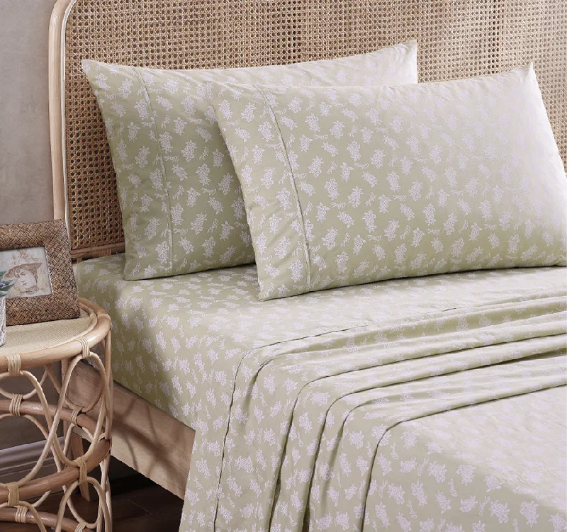 Aloha Pineapple Sheet Set Range Sage