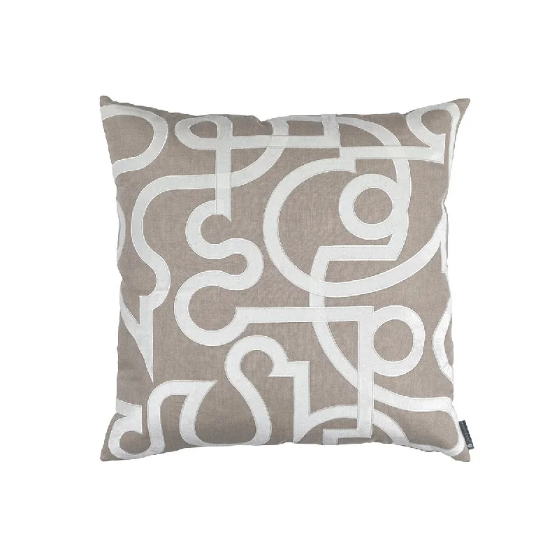 Geo Raffia Euro Pillow by Lili Alessandra