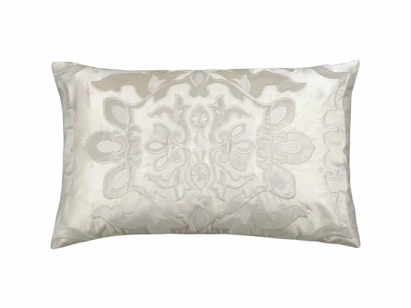 Morocco Ivory Lumbar Pillow by Lili Alessandra