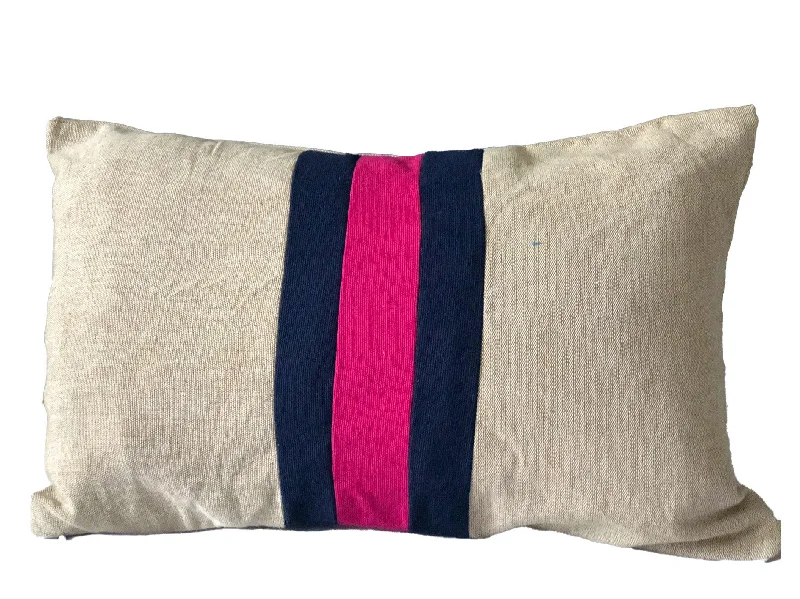 Three Tone Lumbar Colorblock Pillows