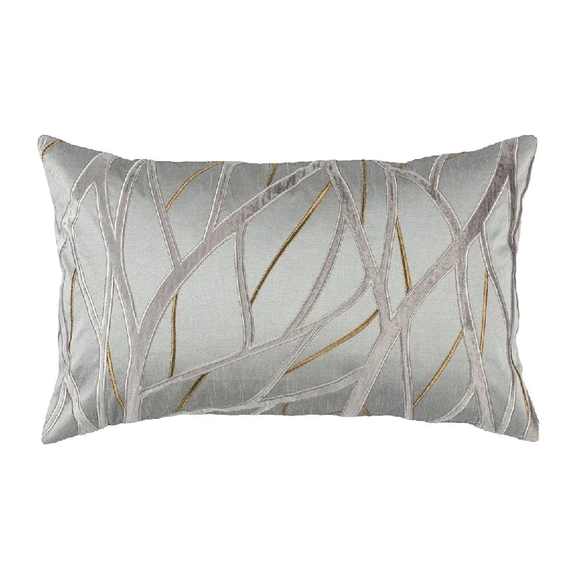 Twig Pewter Lumbar Pillows by Lili Alessandra