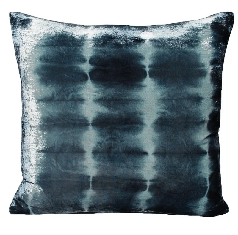 Blueberry Rorschach Velvet Pillow by Kevin O'Brien Studio