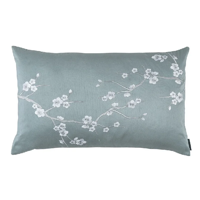 Blue Blossom Lumbar Pillows by Lili Alessandra