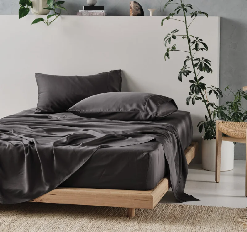 Tencel Mega Sheet Set Range Charcoal