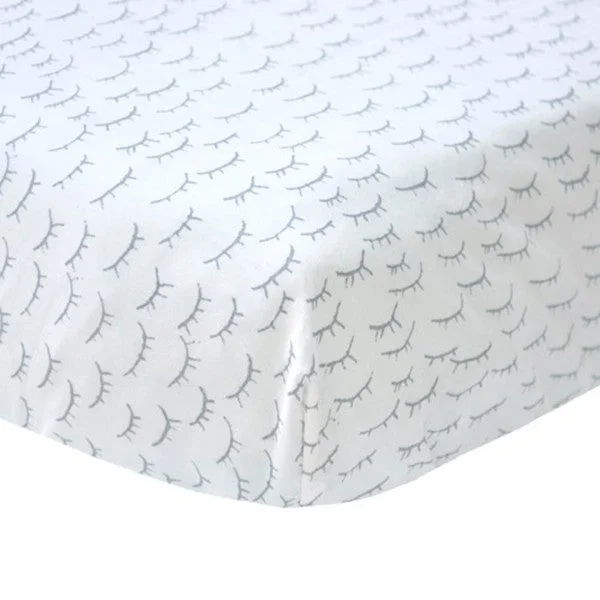 Blabla Kids Crib Sheet Little Sleepy Grey