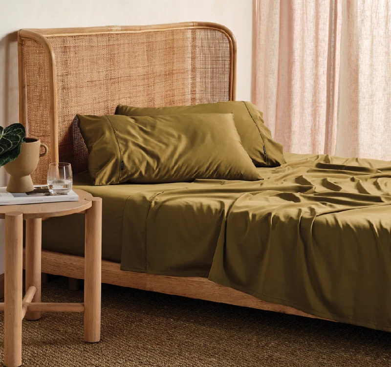 Nara 400THC Bamboo Cotton Mega Sheet Set Range Bronze