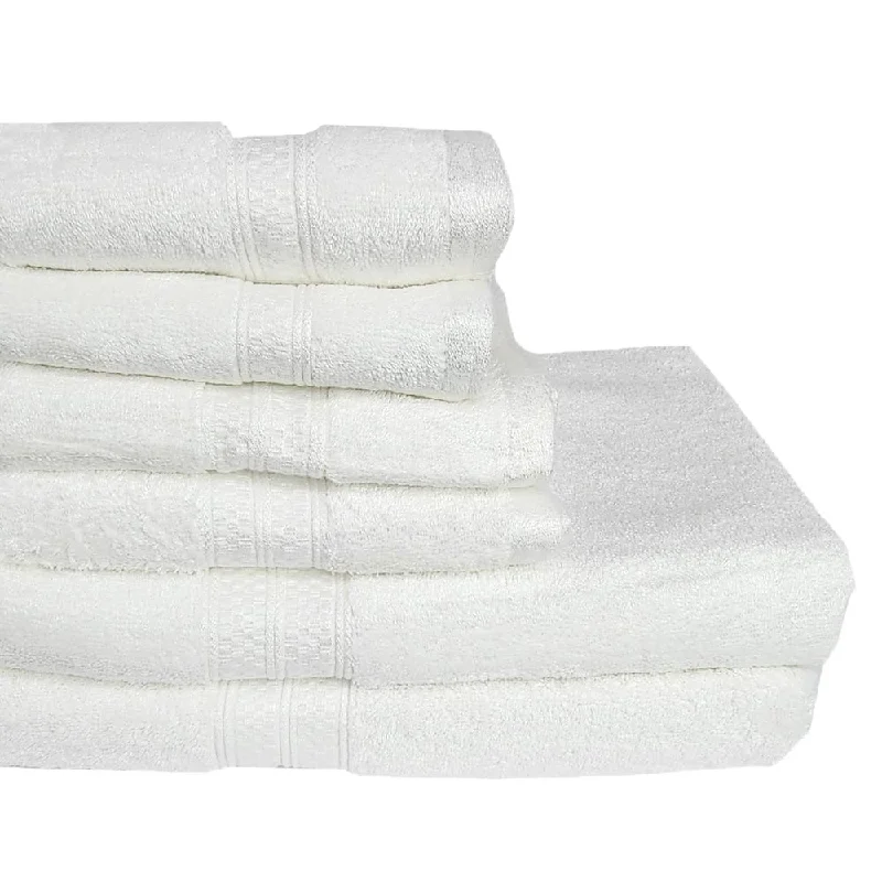 6 Piece Bamboo & Cotton Bath Set