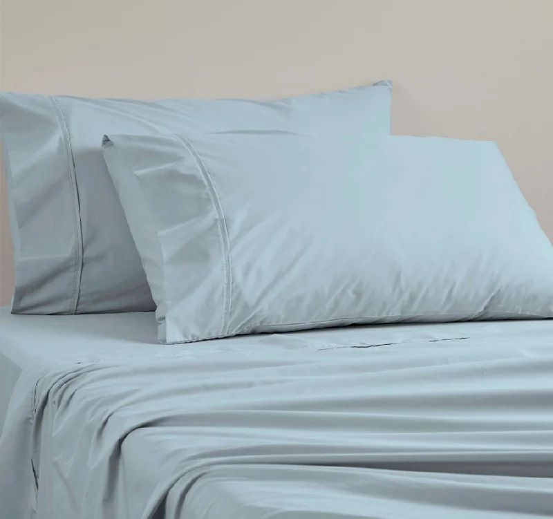 250THC Poly Cotton Percale Mega Sheet Set Range Chambray