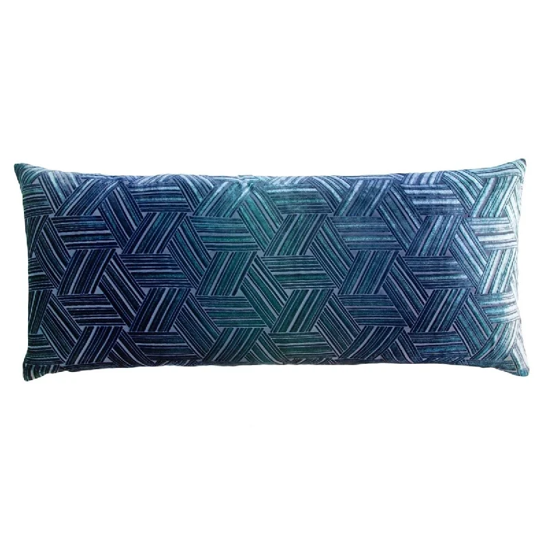 Shark Entwined Velvet Pillow by Kevin O'Brien Studio