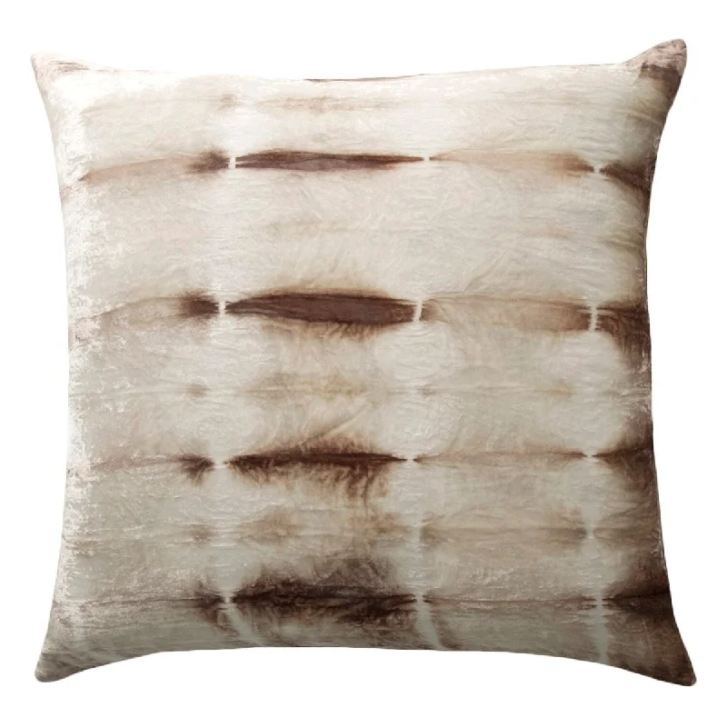 Cream Rorschach Velvet Pillow by Kevin O'Brien Studio