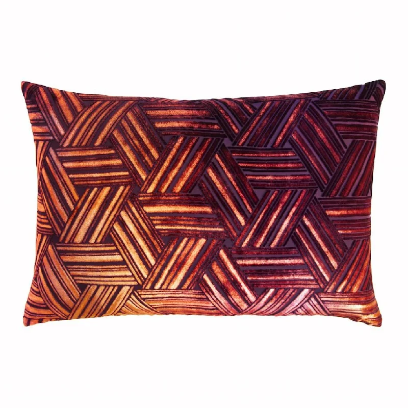 Wildberry Entwined Velvet Pillow by Kevin O'Brien Studio