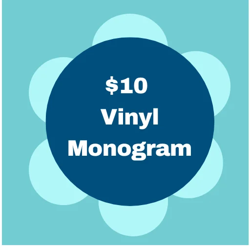 $10 Vinyl Monogram