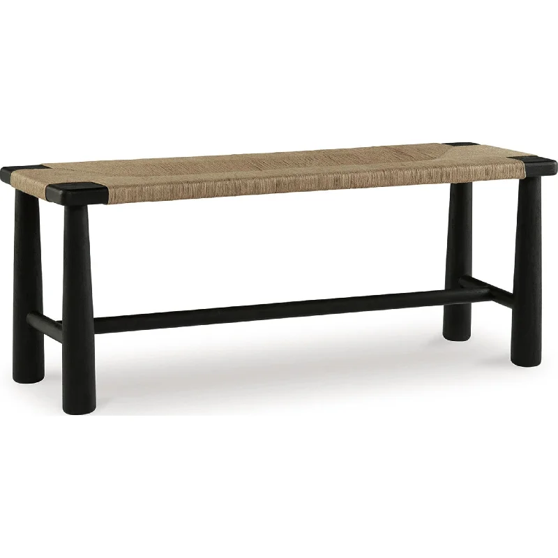 Acerman Bench - Black/Natural