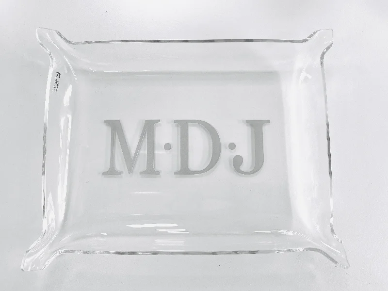 Acrylic Jewelry Tray with Free Monogram