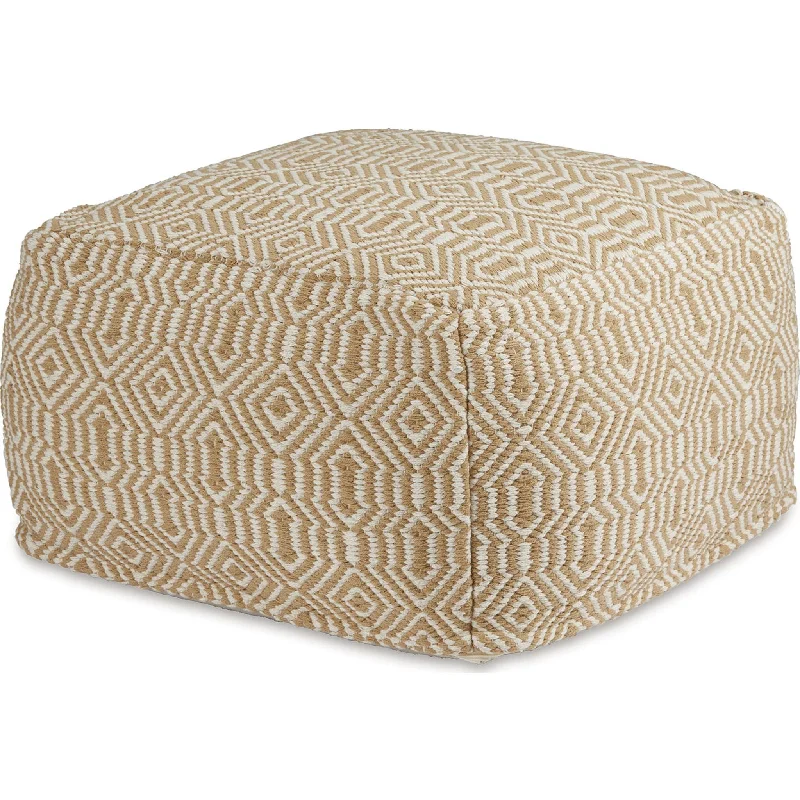 Adamont Pouf - Tan/Ivory