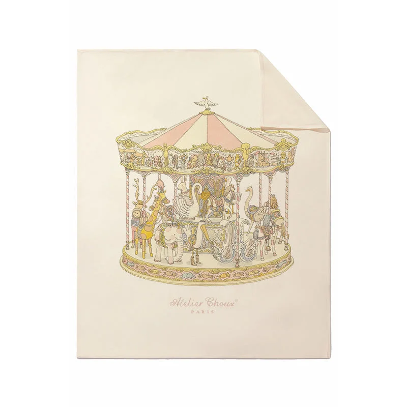 Acrylic blankets for a soft and affordable alternativeAtelier Choux Cashmere Blanket - Carousel - 100x80cm