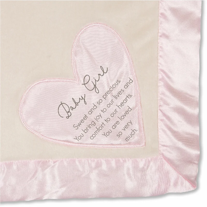 King - size blankets to cover large beds comfortablyBaby Girl 30" x 40" Royal Plush Blanket