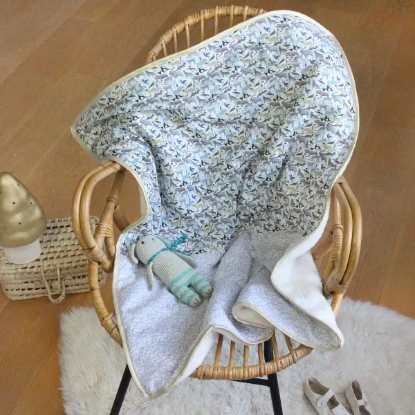 Cotton blankets for breathability and a lightweight feelBarnabe aime le café Baby Blanket Marceau 73x90cm