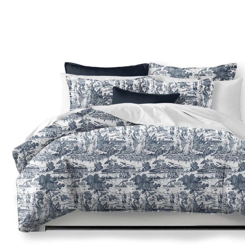 Beau Toile Blue Bedding