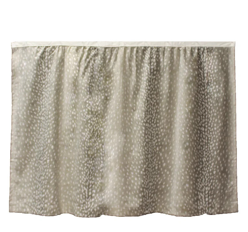 Bed Skirt Panel - Gray Stag