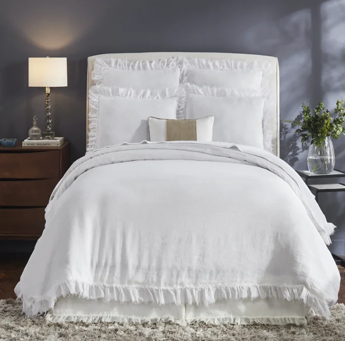 Belgian Linen Ruffle Duvet - Final Sale 25% off in cart