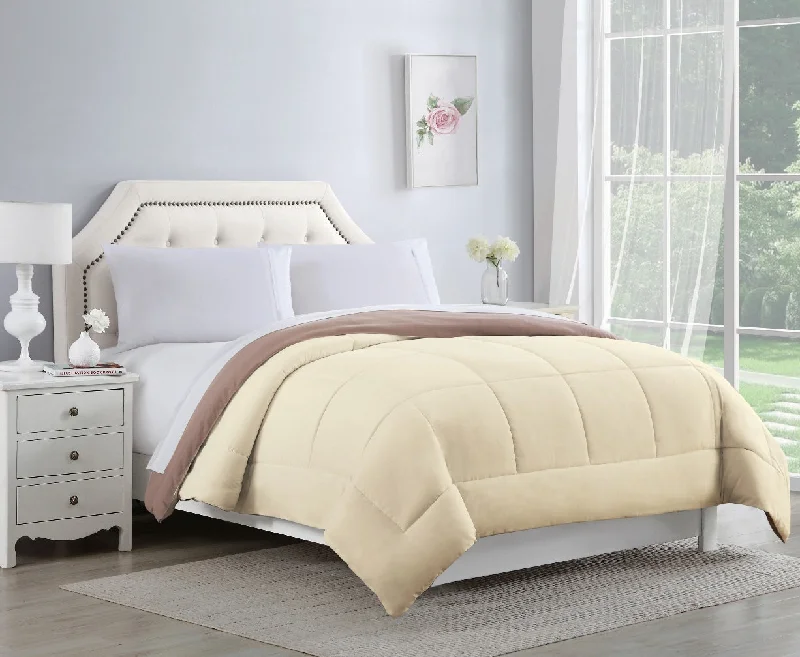 Bibb Home 2-Tone Reversible Down Alternative Comforter - 4 Colors