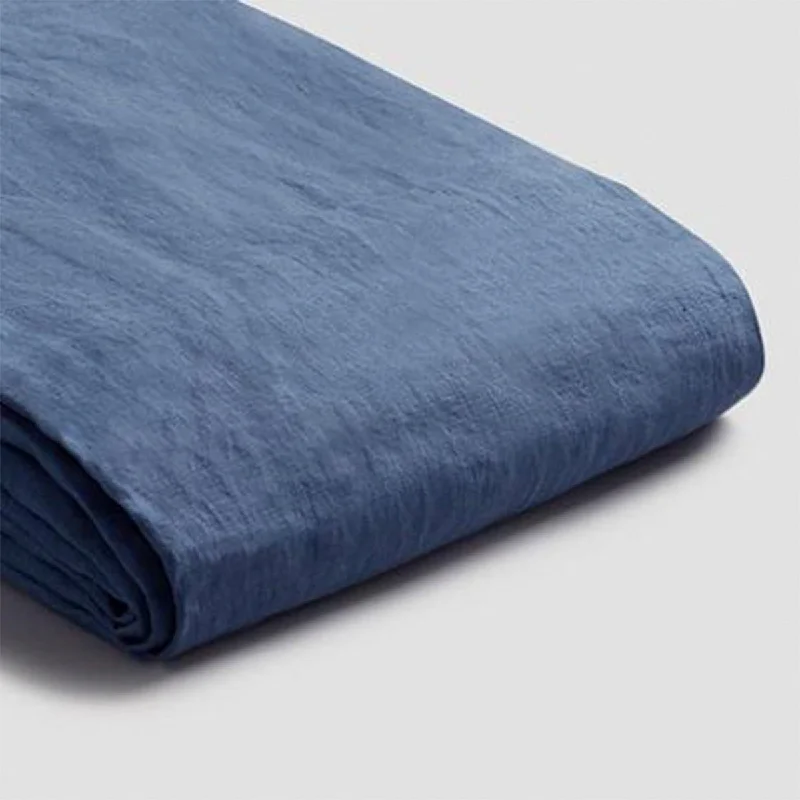 Blueberry Linen Blend Duvet Cover