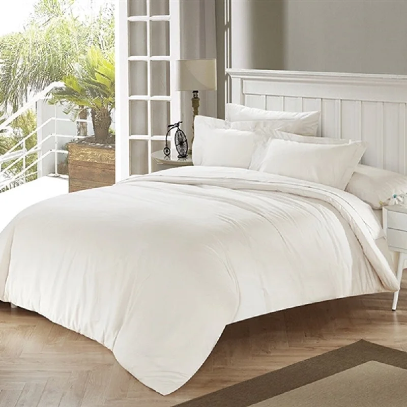 BYB White Sand Tencel Cotton Blend Comforter (Shams Not Included)