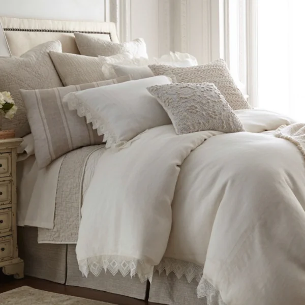 Camilla Lace Linen Duvet