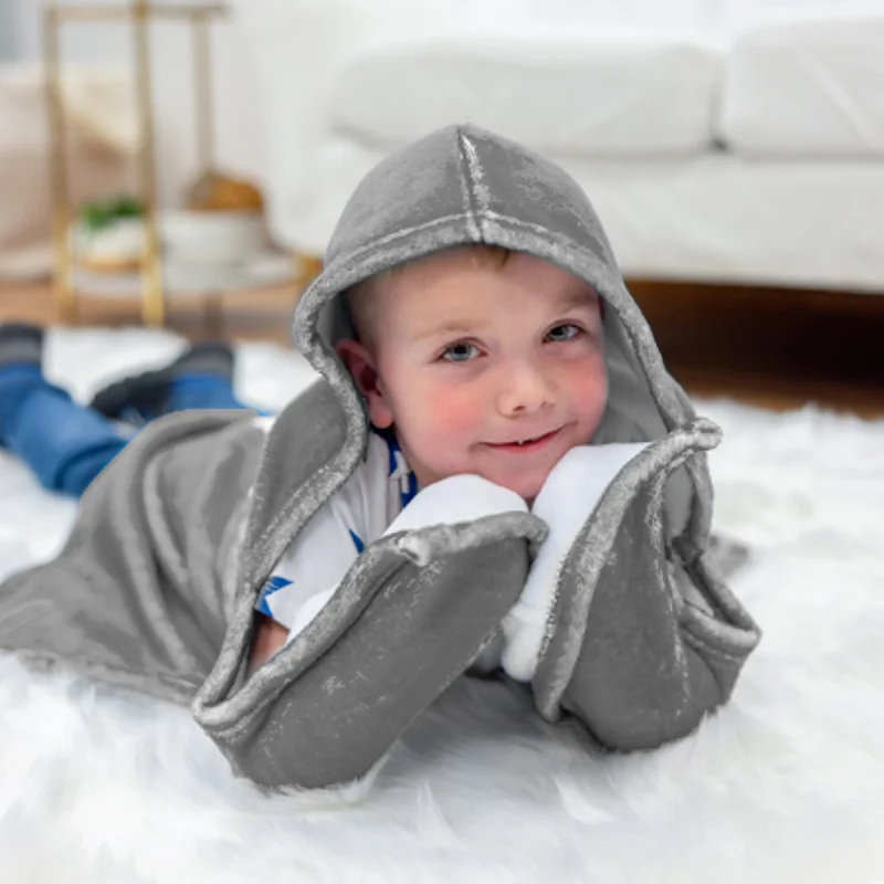 Synthetic fiber blend blankets for a budget - friendly choiceCamp Cutie 40" x 30" Children's Hooded Blanket