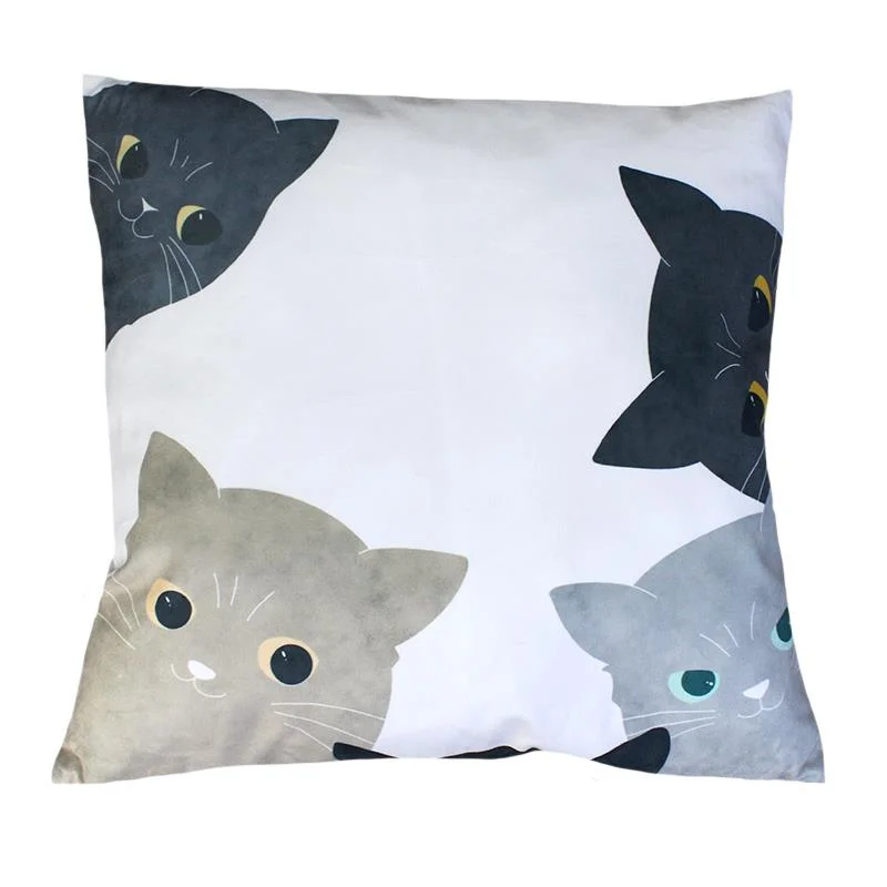 Fleece blankets for a cozy and plush textureCats Throw Pillow