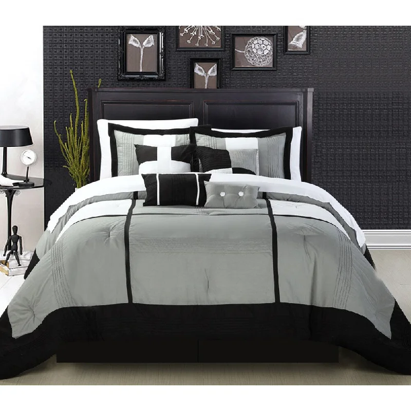 Chic Home Desiree Black 8-Piece Comforter Set