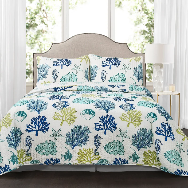 Coastal Reef Quilt 3 Piece Set