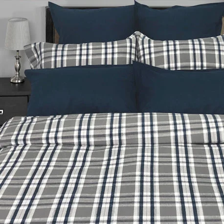 Simon Flannel Duvet and Shams - Queen