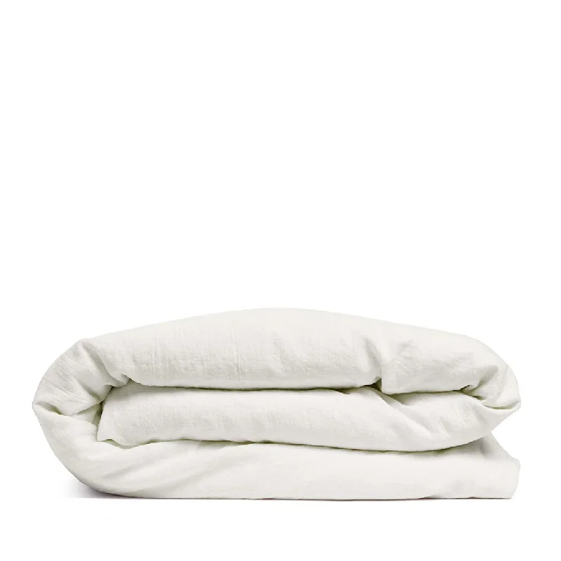 Linen duvet cover warm white