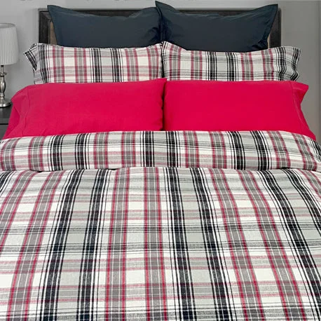 Spencer Flanel Duvet and Shams - King